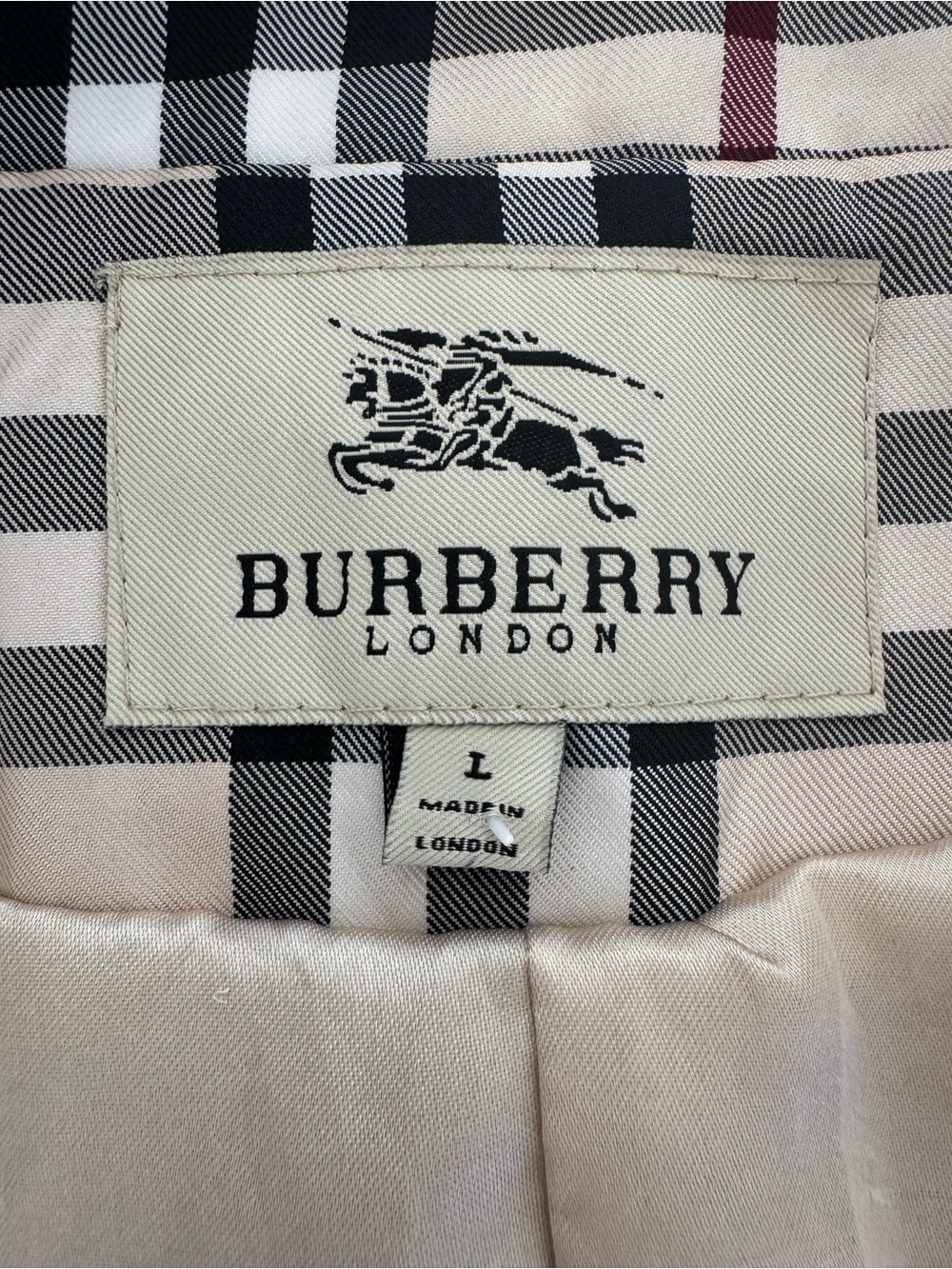 Burberry London Girls Nova Check Plaid Double-Breasted Trench Coat - Picture 10 of 16